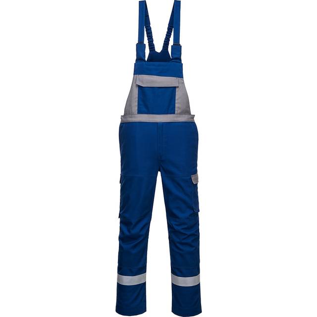 Portwest Bizflame Ultra Two Tone Bib & Brace - Royal Blue - Small - Regular
