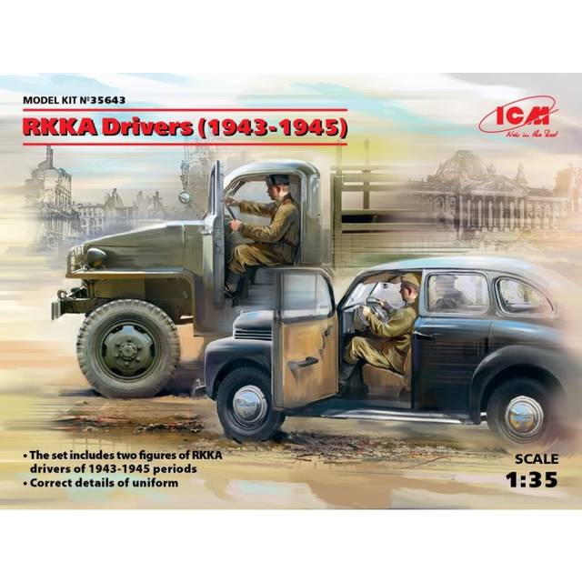 ICM35643 - ICM 1:35 - RKKA Drivers (1943-1945) 2 Figs