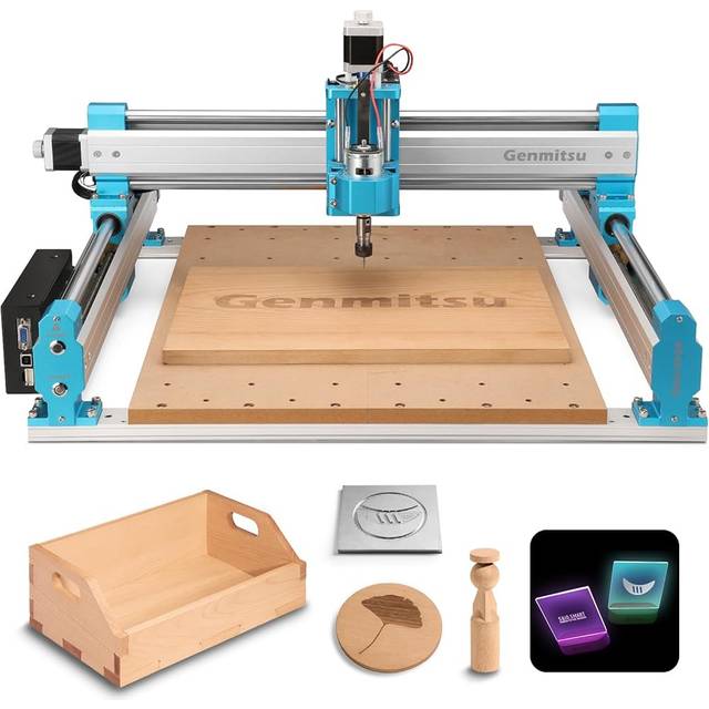 Genmitsu CNC Router Machine 4040PRO for Woodworking Metal Acrylic MDF Nylon Cutting Milling  GRBL Control  3 Axis CNC Engraving