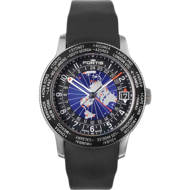 Fortis Watch B-47 World Timer GMT Limited Edition - Black