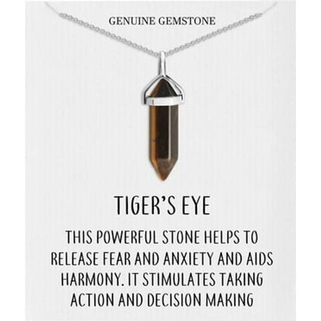 Tiger's Eye Gemstone Necklace - Multicoloured