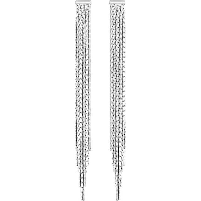 Womens Silver Statement Snake Earrings - Grey - One Size