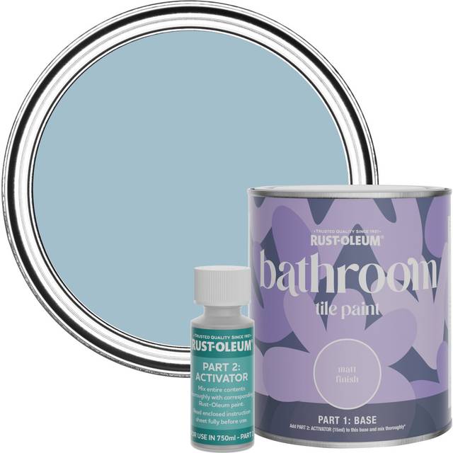 Rust-Oleum Bathroom Tile Paint, Matt Finish - Nan's Best China 750ml - - Blue