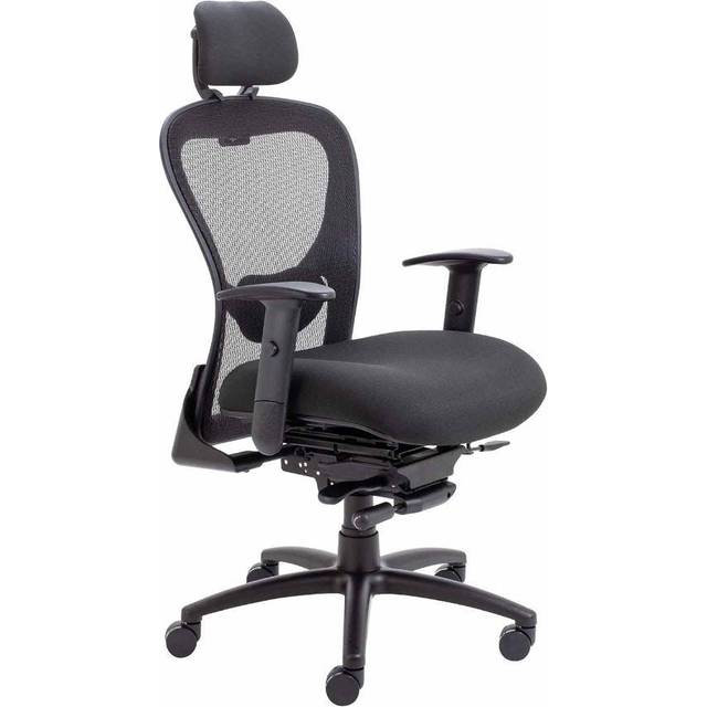 Strata High Back Chair With Seat Slide - Black - CH0735BK