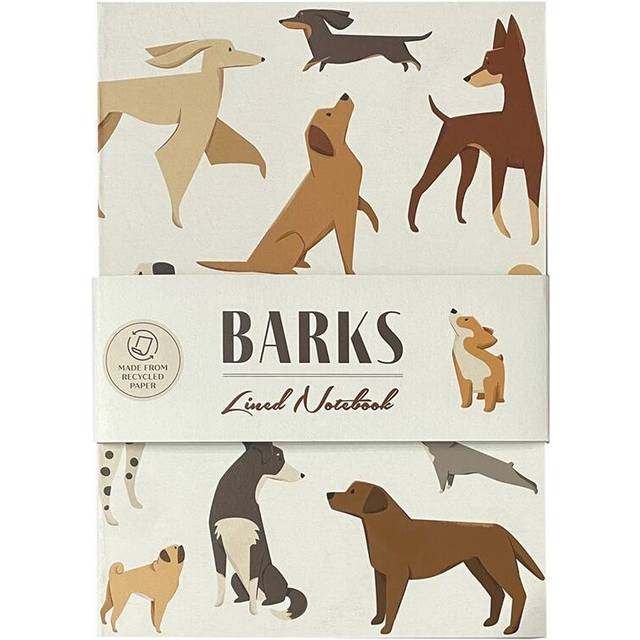 Barks Dog Recycled Paper A5 Notebook