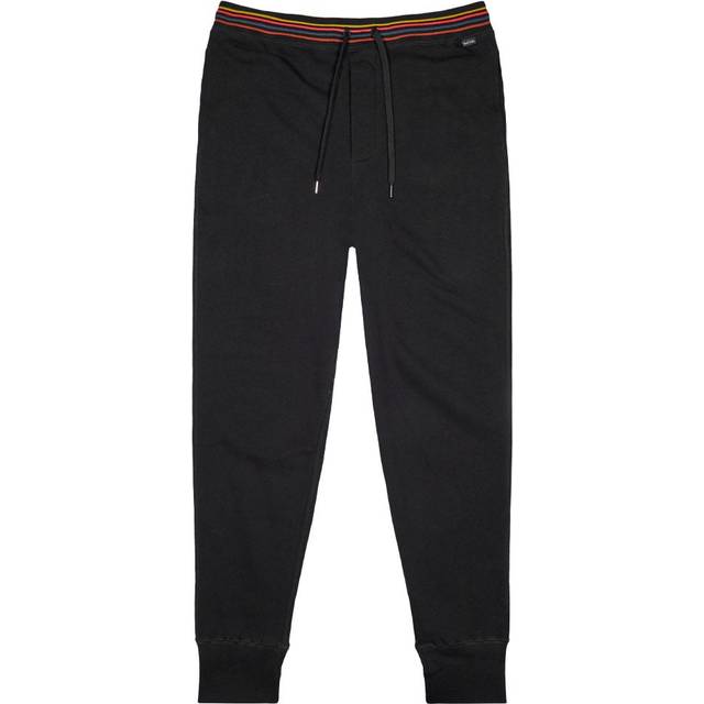 Paul Smith Black Cotton 'Artist Stripe' Lounge Pants - XL