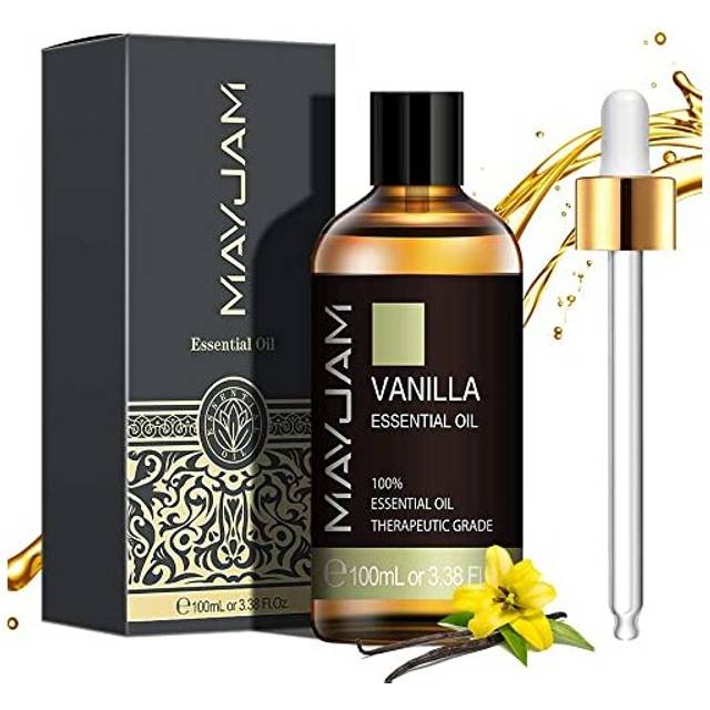 Vanilla Essential Oils 100ml, 100% Pure Natural Essential Oils, Therapeutic-Grade Aromatherapy Essential Oil, Fragrance Oils for Diffuser, Humidifier,