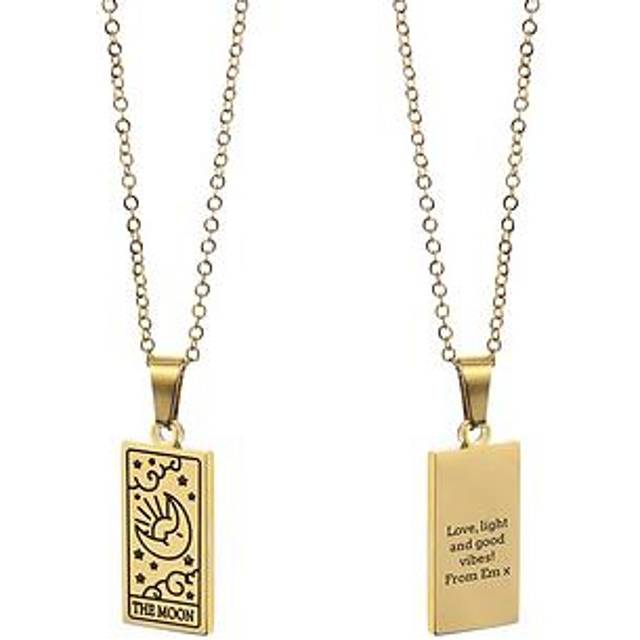 Personalised Moon Tarot Card Necklace