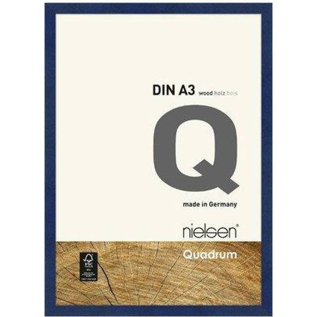 Nielsen Quadrum A3 Blue Wooden Picture Frame, Blue