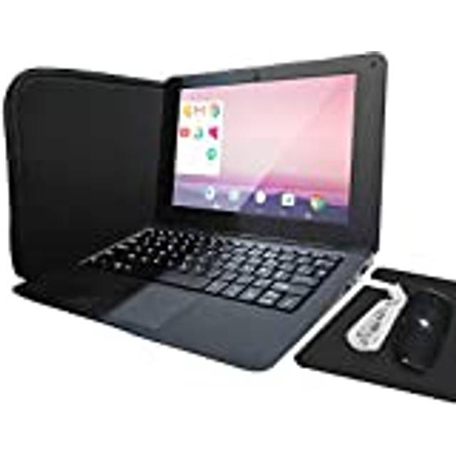 iSTYLE 10,1 tum bärbar dator Windows 10 Notebook Netbook, 2 GB RAM 64 GB eMMC, stöder 128 GB Micro SD-expansion, med laptopväska, mus, musmatta, hörlurar