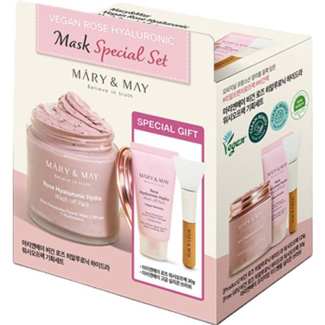 Mary&May - Vegan Rose Hyaluronic Mask Special Set - 125g+30g