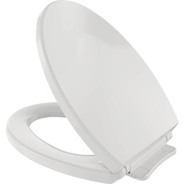 Slow Close Elongated Toilet Seat, Colonial White