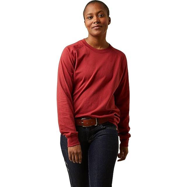 Women's Red Long Sleeve T-shirt - Blue (S)