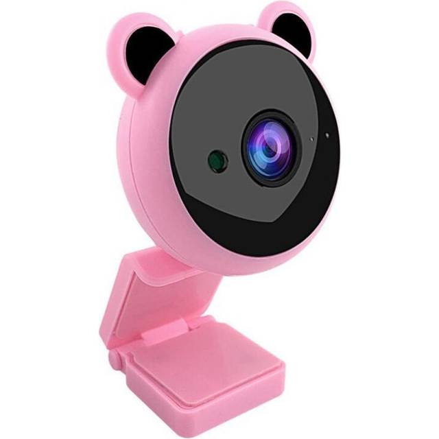 (Pink, China) Smart USB Genuine 1080P Webcam Web Camera Cute Digital Web Cam With Mic For Laptop Desktop TV Webcam Fits Skype Live Streaming