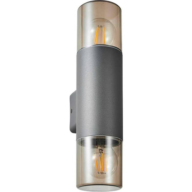 Zink BEATA Outdoor Up and Down Wall Light Grey/Smoke