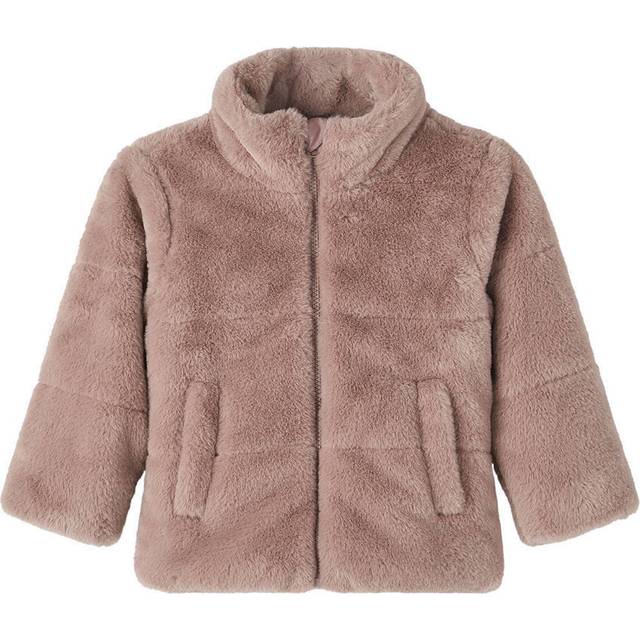NAME IT flicka Nmfmosa fuskpäls jacka Pb jacka, svart, 146 cm