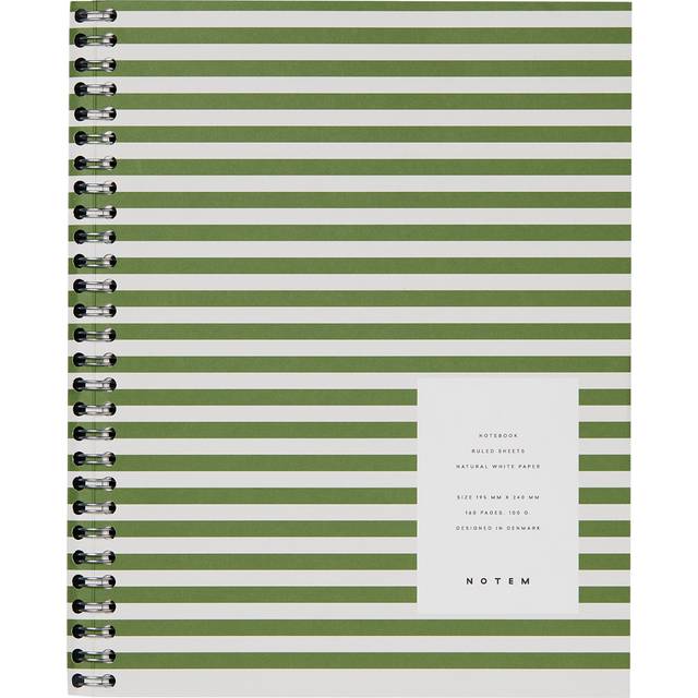 NOTEM - NELA Notebook - Large - Anteckningsblock - Green - 18,5 x 24 cm