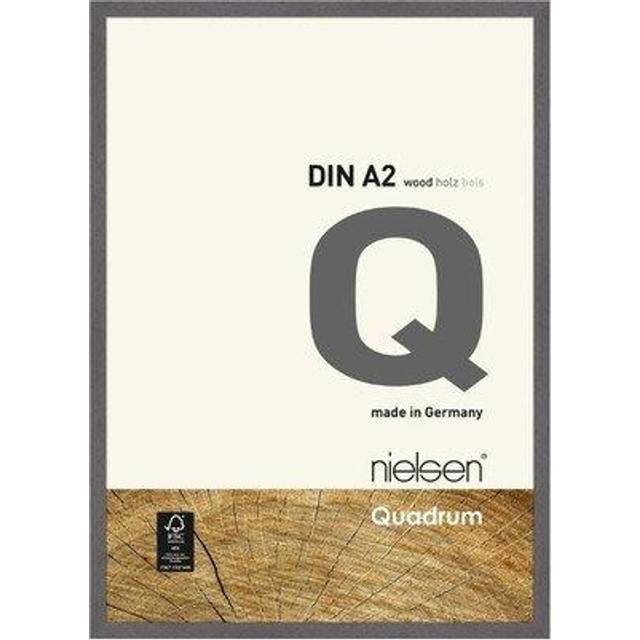 Nielsen Quadrum A2 Grey Wooden Picture Frame, Grey