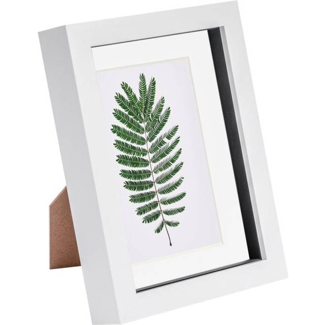 5" x 7" 3D Box Photo Frame with 4" x 6" Mount - White Mount