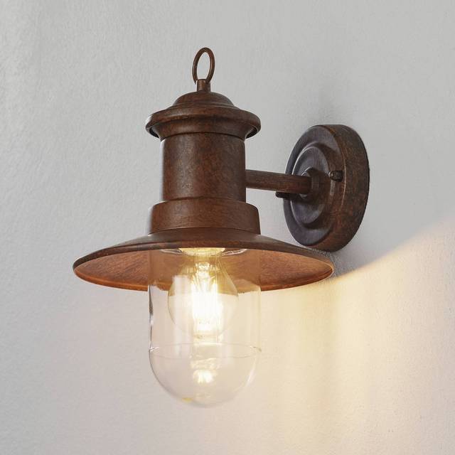 ORION Utomhusvägglampa Leonie vintagebrun