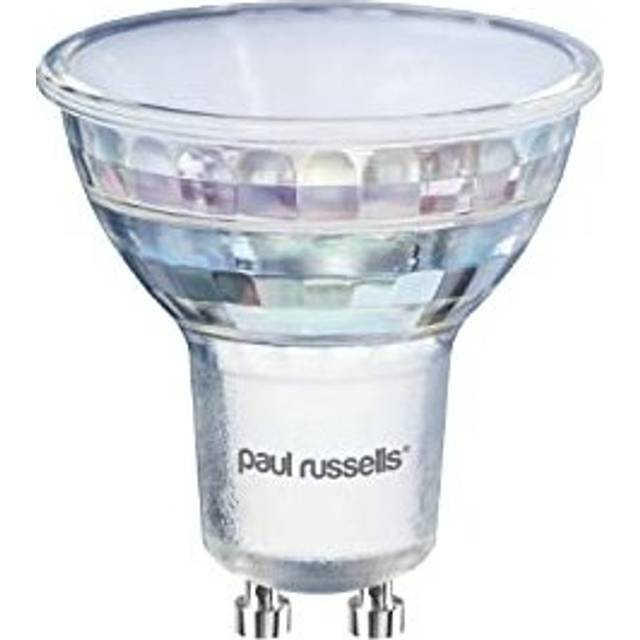 paul russells GU10 LED Bulbs ? Pack of 1 - 25W Spotlight Equivalent, 3.5W 290lm Energy Saving Light Bulbs, 120? Wide Beam - 6500K Daylight Frosted -