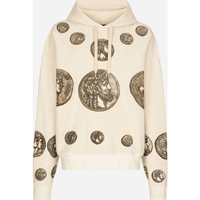 Dolce & Gabbana Men's Jersey Sweatshirt in Beige | Size XS | G9AKATG7JO8 Color M2366 (XS)