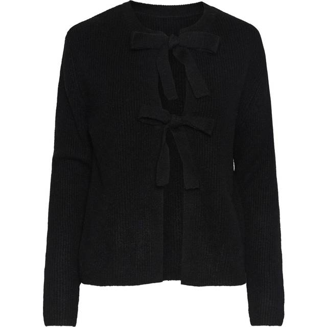 Pieces Silly Tie Cardigan - Black