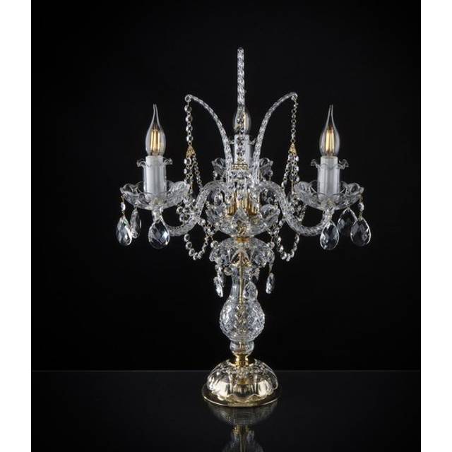 Luxury chandelier crystal antique style design lamps table real crystal lamp