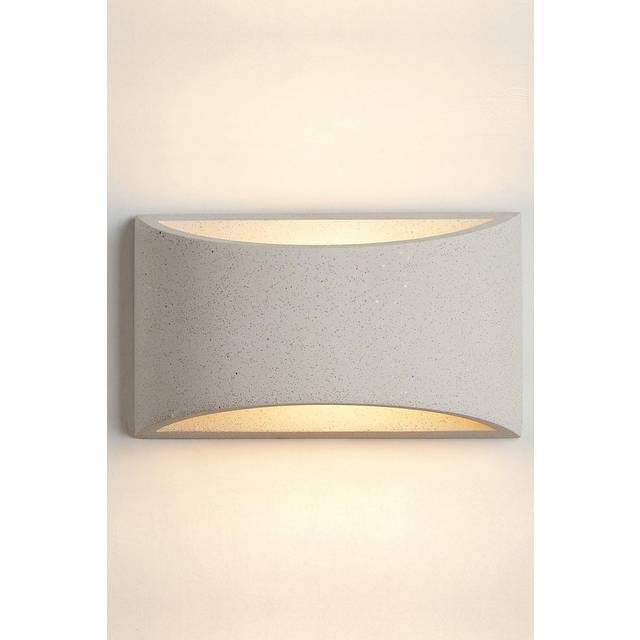 Concrete finish plaster wall light up/down light ceramic g9 socket