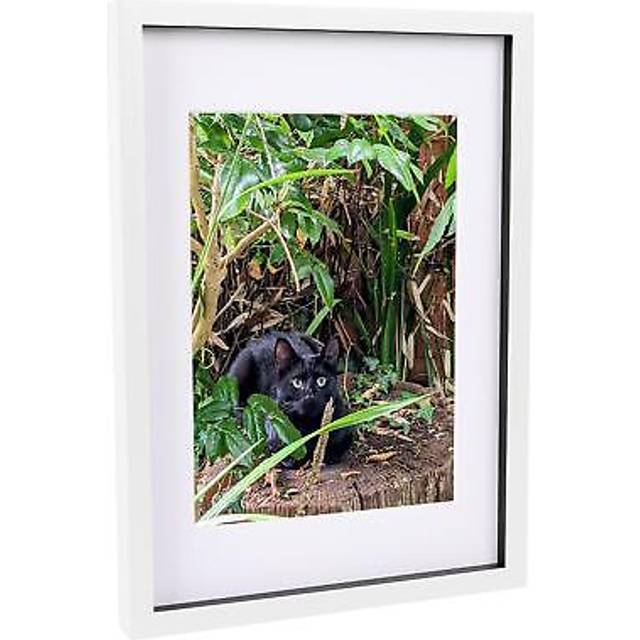 Nicola Spring 3D Box Photo Frame With A4 Mount - A3 (12" X 17") - White/White, White