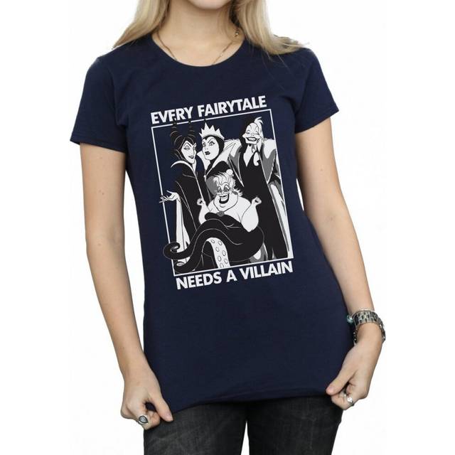 Every Fairy Tale Needs A Villain Cotton T-Shirt - Navy - 9 Years