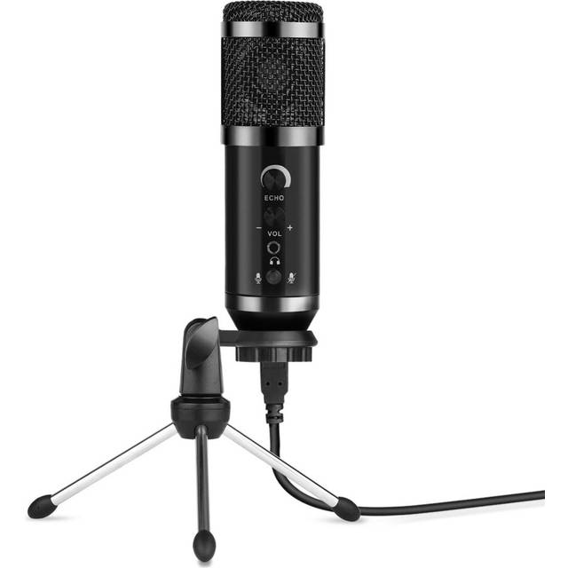 USB Condenser Microphone Wired Cardioid Pickup Pattern Mic