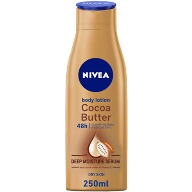 NIVEA Hydrating Body Lotion Moisturiser Dry Skin Cocoa Butter Vitamin E 250ml