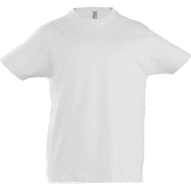 (6yrs, White) SOLS Kids Unisex Imperial Heavy Cotton Short Sleeve T-Shirt