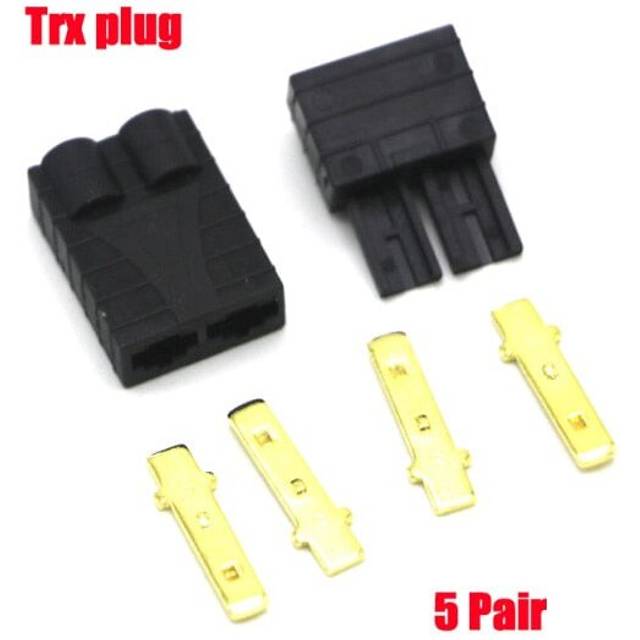 (5 pair Trx Plug) 10 / 20pcs  XT60 XT30 XT90 T Plug Male Female Bullet Connectors Plug (5/10 pair) For RC Quadcopter FPV Racing Drone Lipo Battery