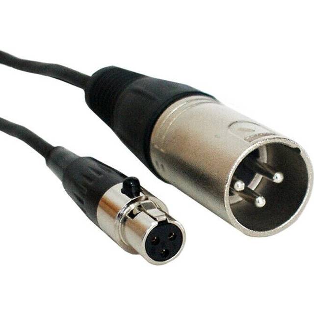 6m 3 Pin XLR Male to Mini XLR Female Microphone Cable Plug Socket Headset Lead