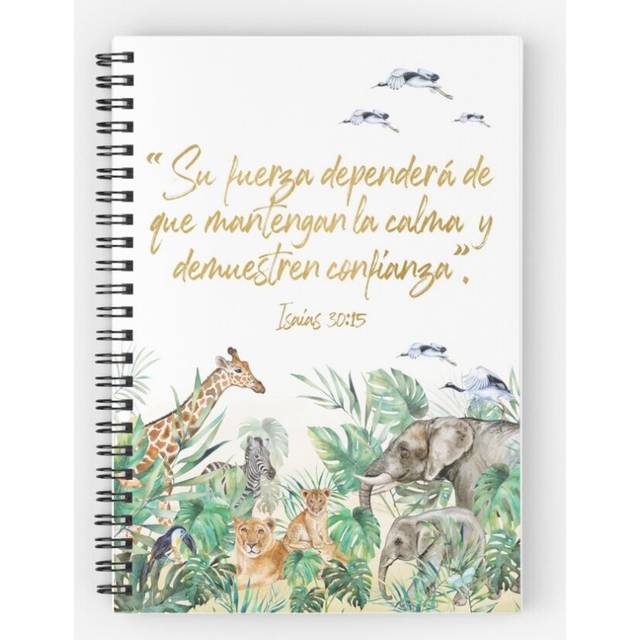 Spiral Notebook 2021 YEARTEXT JUNGLE (SPANISH) A5 120 Pages