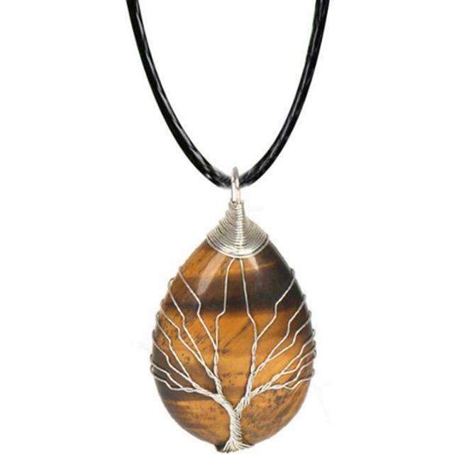 (Brown) Tree of Life Pendant Necklace
