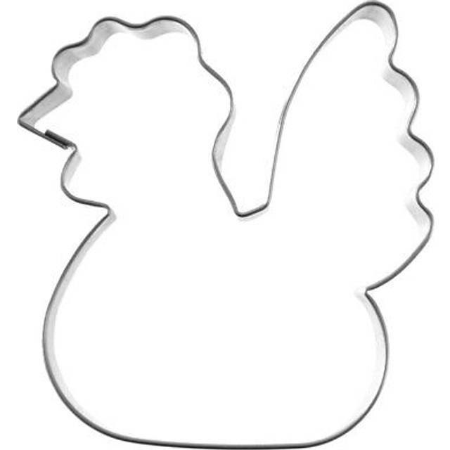Chicken-shaped cake tin in stainless steel for creative baked goods