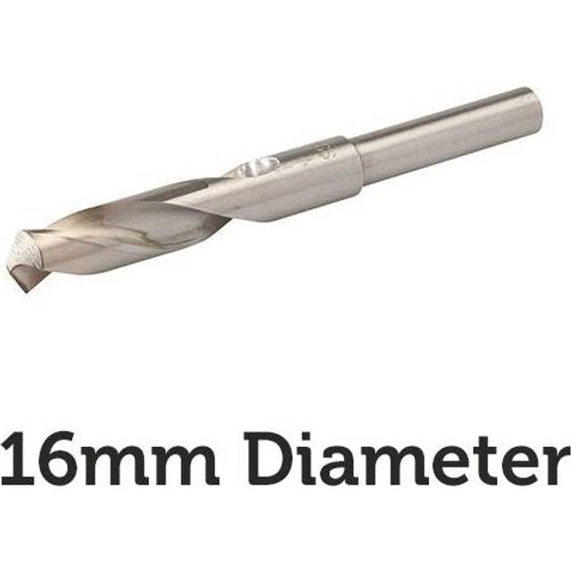 PRO 16mm Blacksmiths Drill Bit 12.5mm Shank Metal Milling Sheet Steel Aluminium