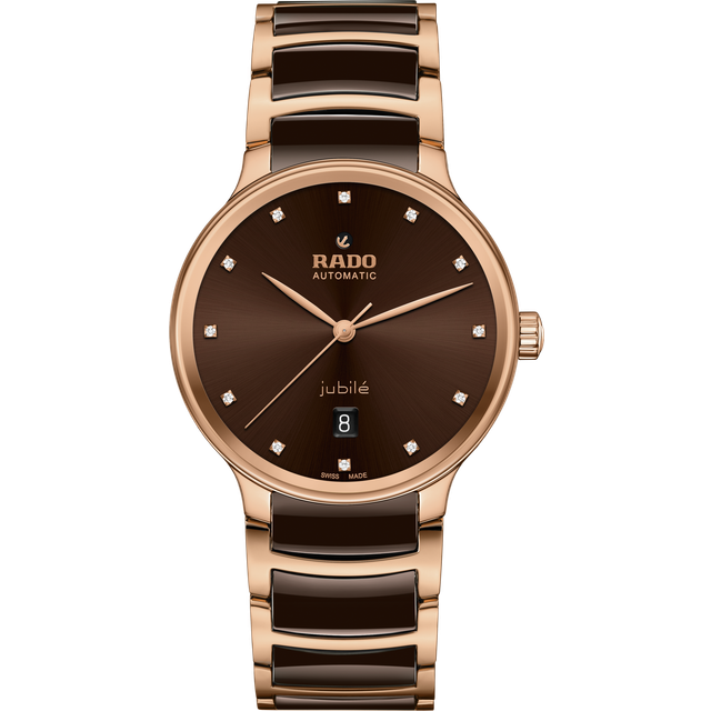 Rado Centrix Ladies' Brown Ceramic & Steel Bracelet Watch