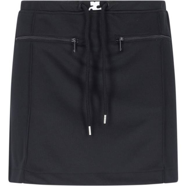 Courrèges Logo Sporty Skirt - Black