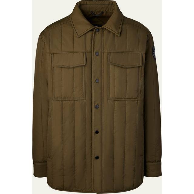 Canada Goose Mens Military Green Carlyle Quilted Relaxed-fit Shell Jacket S - MILITARY GREEN