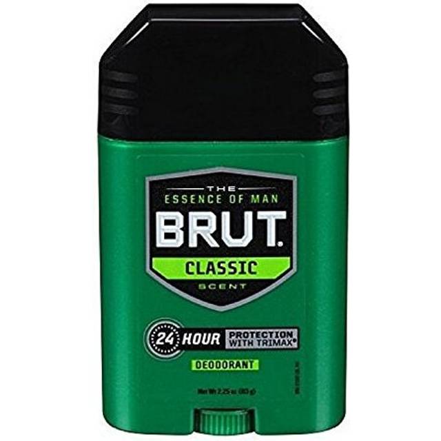 Brut By Faberge For Men. Pack 3 Deodorant Stick With Trimax 2.25 Oz.