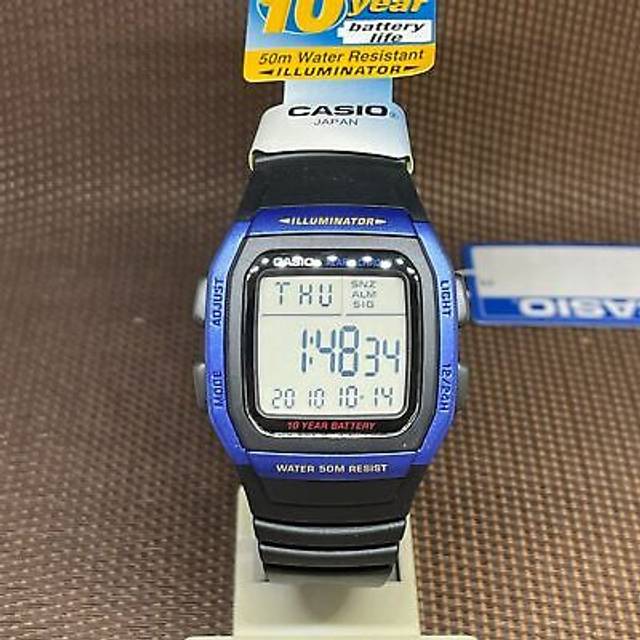 Casio W 96h 2avdf  W 96h 2a  Digital Square Universal Urethane Watch W-96H-2AVDF