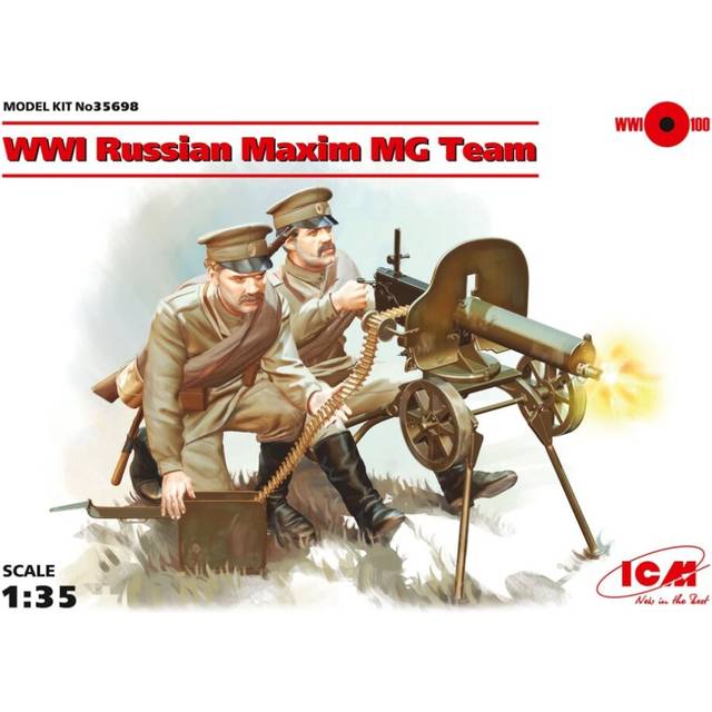 ICM35698 - ICM 1:35 - WWI Russian Maxim MG Team 2 Figs