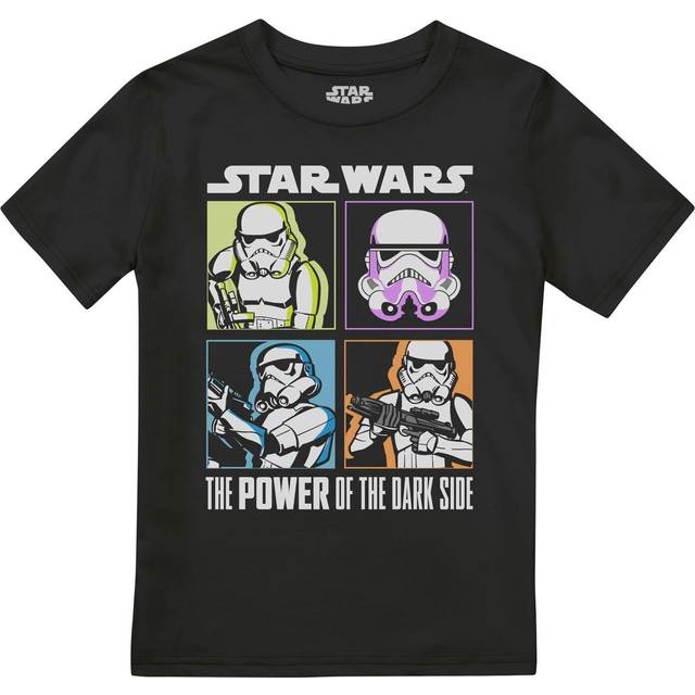 (5-6 Years, Black) Star Wars Boys Four Box Trooper T-Shirt