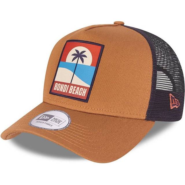 New Era A-Frame Mesh Trucker Cap - BONDI BEACH toffee