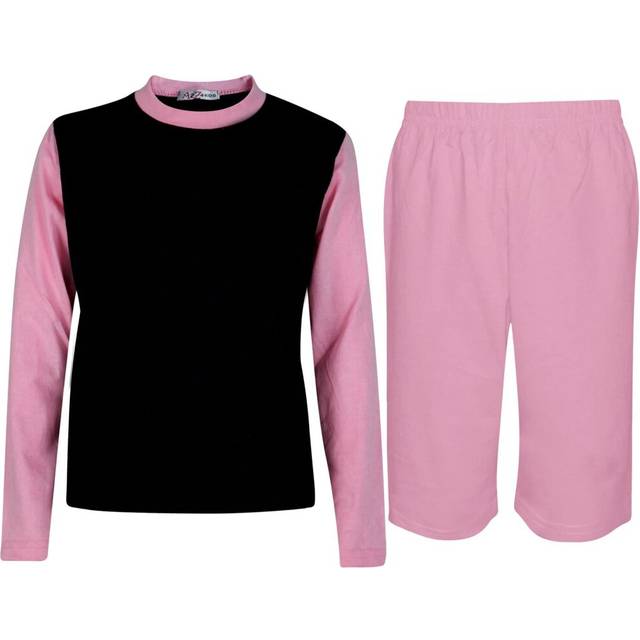 (13 Years, Baby Pink) Girls Plain Baby Pink T Shirt & Shorts Outfit Sets