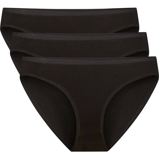3 par sorte bambus tai trusser til dame fra Bamboo Basic, XL